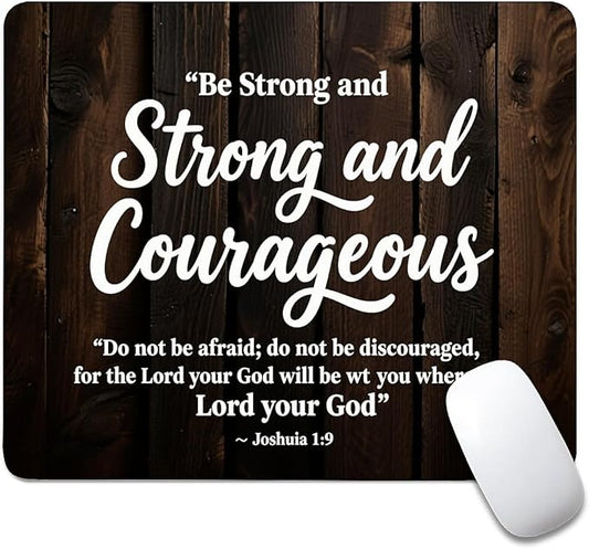 Square Mouse Pad The Bible, Personalized Premium-Textured Custom Mouse Mat Design, Washable Mousepad Cloth, Non-Slip Rubber Base Computer Mouse Pads for Wireless Mouse