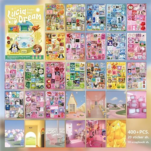 Dream Core Sticker Book, 400+ Vintage Aesthetic Designs - Image 2