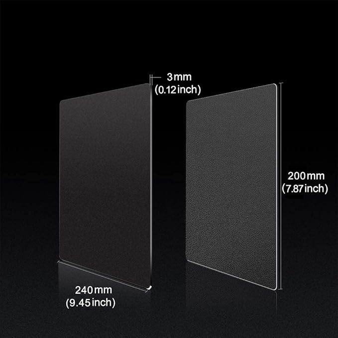 Metal Aluminum Mouse Pad, Office and Gaming Thin Hard Mouse Mat Double Sided Waterproof Fast and Accurate Control Mousepad for Laptop, Computer and PC,9.45 X 7.87 Inch,Black