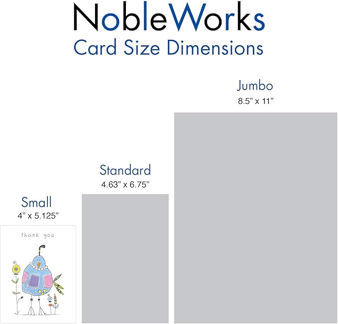 The Best Card Company - 20 Mixed Occasion Note Cards (4 x 5.12 Inch) - Assorted Boxed Cards for Multiple Occasions (10 Designs, 2 Each) - Wordy Birdies AM3176XXB-B2x10