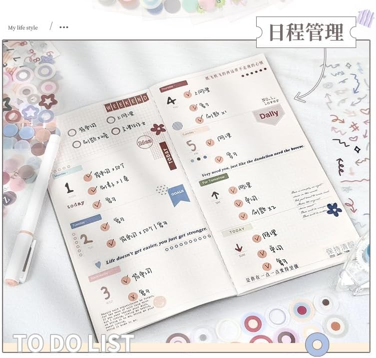 Alideco 30pcs Scrapbook Stickers Vintage Color Card Base Shapes Sticker Book for Adults Sticker journaling Stickers for Scrapbooking (wenyipian) - Image 5