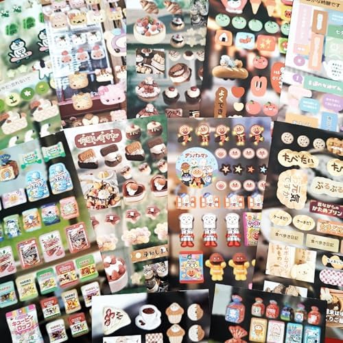 700+ Japanese Stickers for Scrapbook Supplies,25 Sheets Kawaii Japanese Stickers Book,Vintage Showa Korean Sticker for Junk Journal,Journaling,Bullet Journaling,Planner,Notebook,DIY Craft(Fengwu Quji) - Image 4