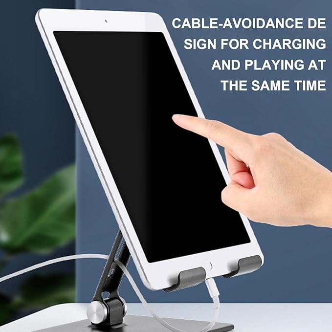 Rotating Mobile Stand Foldable Desktop Holder Adjust Holder for Devices Suitable for Work Study Travel Use Stable Stand