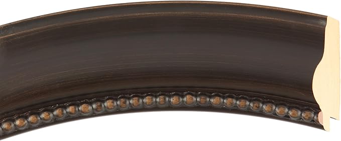 OVALCREST Oval Beveled Wall Mirror for Home Decor - Heritage Style - Rubbed Bronze - 25x35 Outside Dimensions