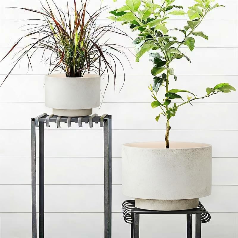 Succulent Pots, 8"+6" Plant Pots, Ceramic Planters for Indoor Plants - Image 6