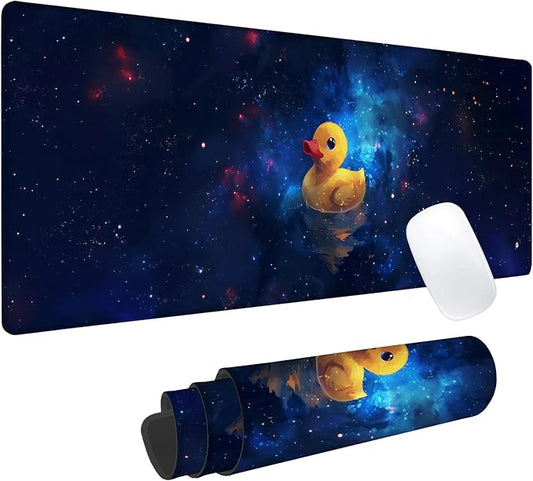 Galaxy Rubber Gaming Mouse Pad, Office Desk Mat, Anti-Slip Rubber Base Cool Aesthetic Mouse Pads for Computer Laptop Keyboard School Home Desktop Gamer Home Accessories Decor 31.5" x 11.8"