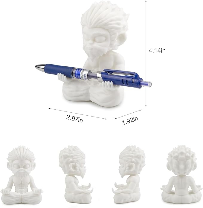 Sun Wukong The Monkey King Pen Pencil Holder, Pen Holder for Desk Office Decor Home School Desk Docoration Ideal Gifts for Boys Girls