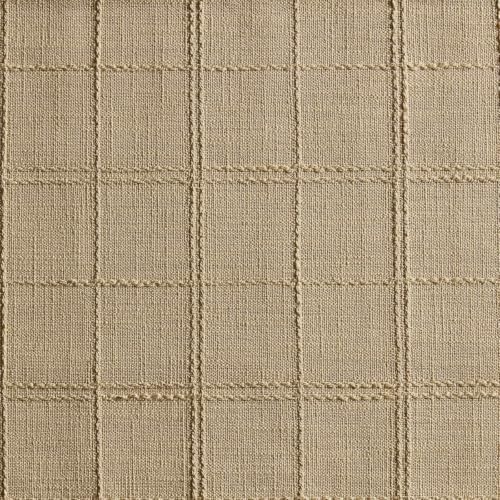 ZeeMart Linen Checked Farmhouse Table Runner, 13x108 Inches Camel - Image 7