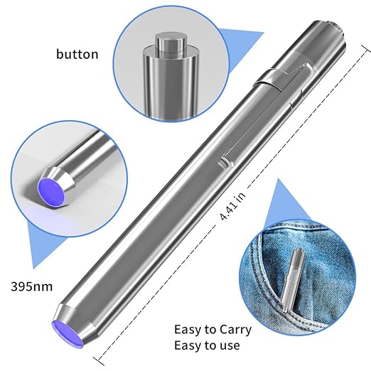 UV Resin Kit with Light, Curing & Bonding in Seconds, 30g/1oz Transparent UV Glue with UV Flashlight for Plastic, Resin, Acrylic, Glass Bonding & Repairing