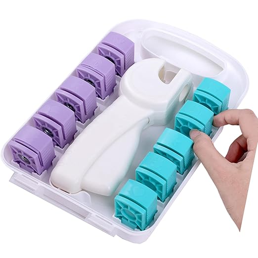 Decorative Lace Embosser Paper Hole Punches Crafting Tool for Students Professional Decorative Document Punches Tool