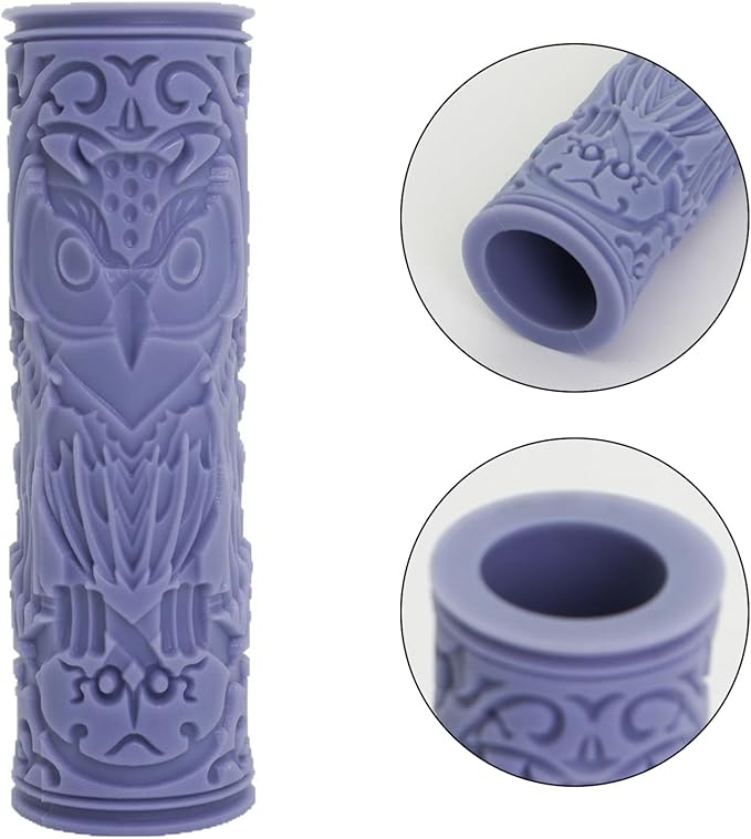 Clay Roller Bird Pattern Texture Pottery Tool Embossing Tool for and Texture Ceramic Printing