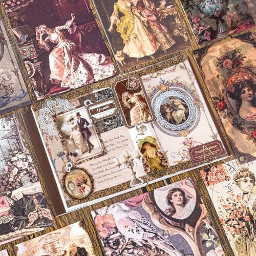 Scrapbook Supplies Kit, Vintage Junk journaling Supplies, Scrapbooking Kit - Image 3
