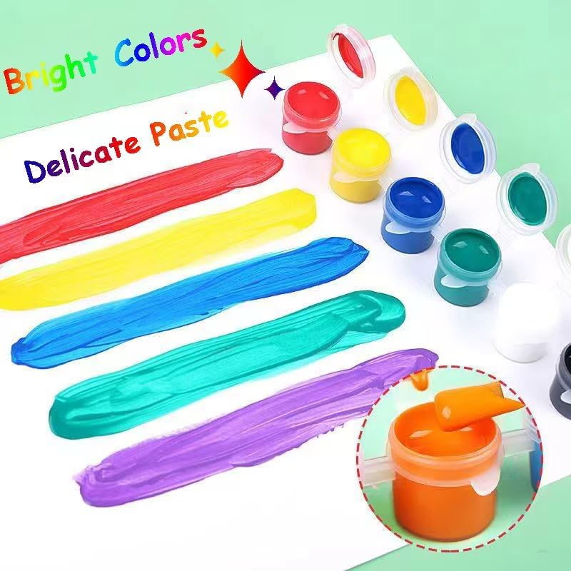 Mini Acrylic Paint Set, 30 Set Washable Paint Strips Kit - Image 6