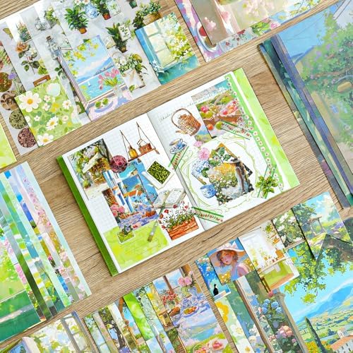 Scrapbooking Supplies Kit, A6 Grid Notebook, Vintage Junk Journaling Kit - Image 3