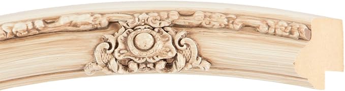 OVALCREST Rectangle Beveled Wall Mirror for Home Decor - Jefferson Style - Antique White - 24x30 Outside Dimensions