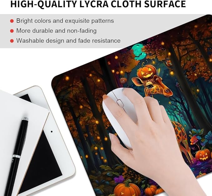 Giraffe Texture Mouse pad, Square Waterproof and Anti Slip Mouse pad for Office laptops
