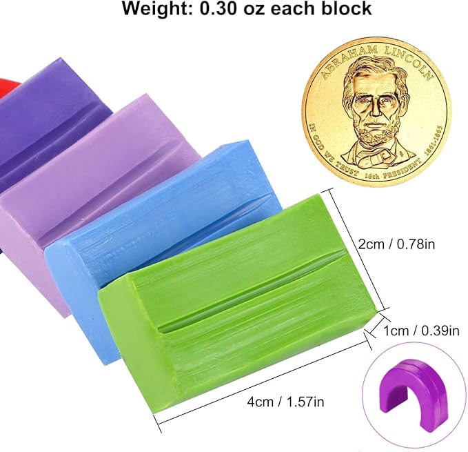 CiaraQ 24 Colors Small Block Polymer Clay Starter kit, Oven Bake Clay, CPSC Conformed Non-Toxic Molding DIY Clay, Great for Kids, Beginners