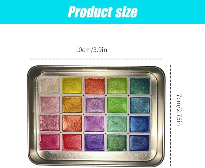 20 Colors Watercolor Painting Set, 2026 New Mini Forestry Shifting Watercolor Painting Set, Crafts Painting Supplies, Drawing Christmas Gifts for Teens Girls Boys Adults Artists (1ml Luoshen)