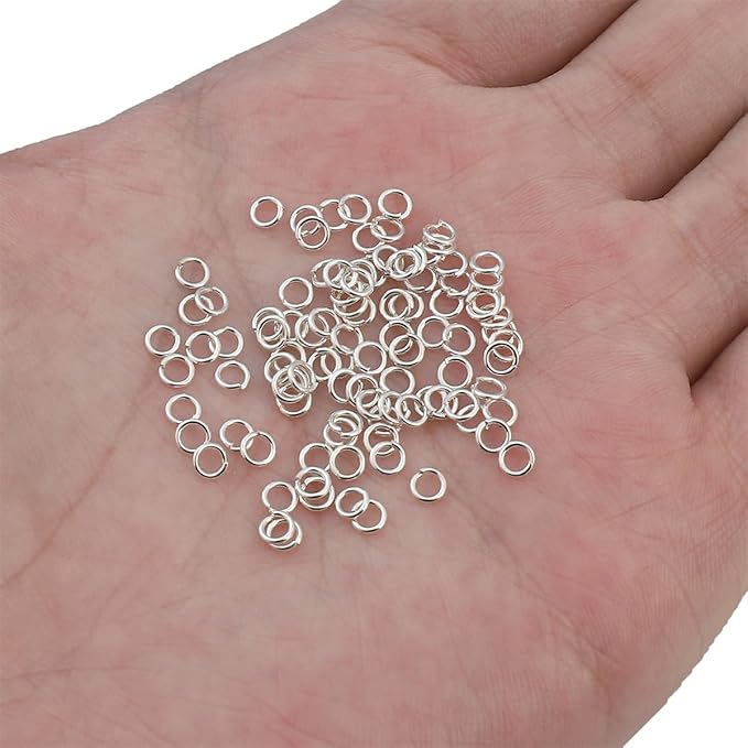 925 Sterling Silver Jump Rings 0.6x3.5mm 100pcs for Jewelry Making Findings