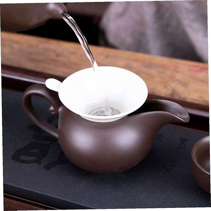2 Sets Ceramic Tea Strainers White Tea Filters Infuser Filters Clean and Giving