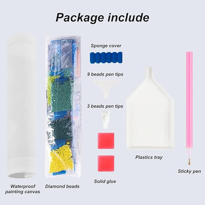 Acudotr Diamond Painting Kits for Adults, 5D DIY Cat Diamond Art Kits for Beginners, Full Drill Diamond Painting Kits for Home Wall Decor, 12x12 Inch