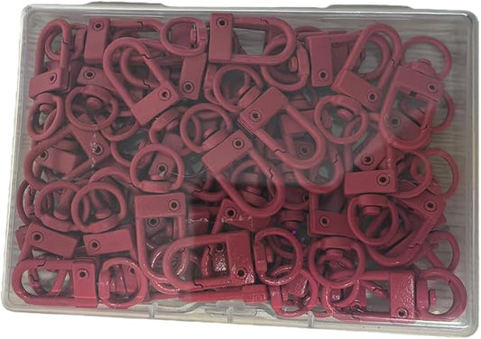KJML DIY Keychain clip 60pcs Swivel Snap Lobster Claw Keychain Clasps Lanyard Hardware Key Chain Hooks for Bag Charm