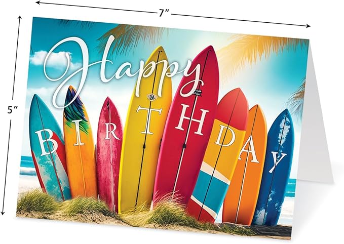 Current Photo fun Birthday Greeting Cards - Set of 20 (2 each of 10 Designs), 5 x 7 Inches, Sentiments Inside, Envelopes Included, Assortment Set