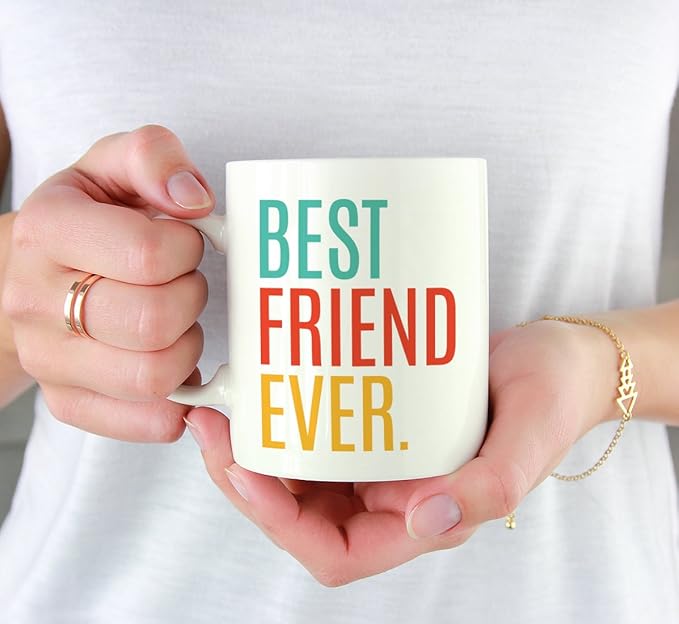 Andaz Press 11oz. Coffee Mug Birthday Gift, Best Friend Ever, 1-Pack