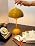Flower Bud Lamp Cordless Mushroom Touch Table Lamp, Yellow - Image 7
