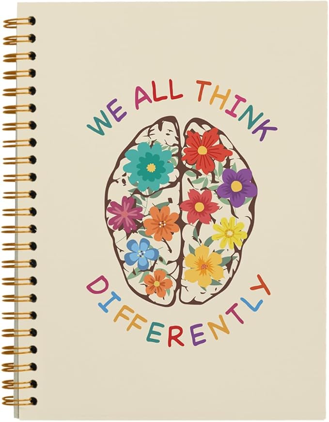 Mental Health Notebook, Mental Health Journal for Women, Chaos Coordinator Notebook Gifts, Therapy Journal for Mental Health, Hardcover Spiral Notebook 5.5x8.3