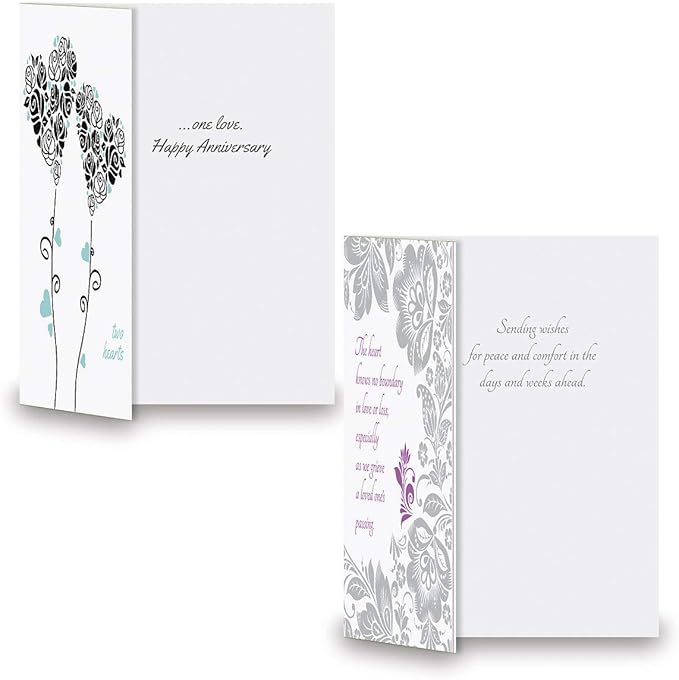 Current Deluxe Foil All Occasion Value Pack - 20 Cards With Envelopes, Celebration, Get Well, Sympathy, Birthday, Anniversary & Thinking of You Variety, Large 5" x 7" Assortment, 10 Design Set