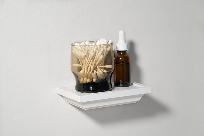 Small Wall Shelf | 6 in x 4 in | Decorative Mini Shelves| Wall Mounted Small Corner Shelf for Bathroom, Living Room, Kitchen, Bedroom, and Office