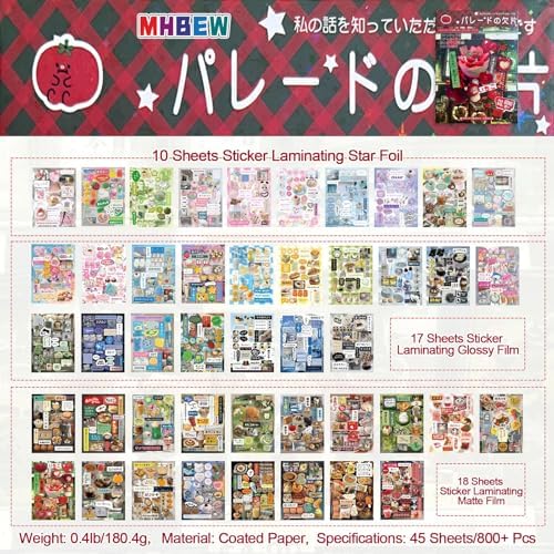 Japanese Sticker Book Heisei Retro Cute Korean Stickers, 800PCS+ - Image 3