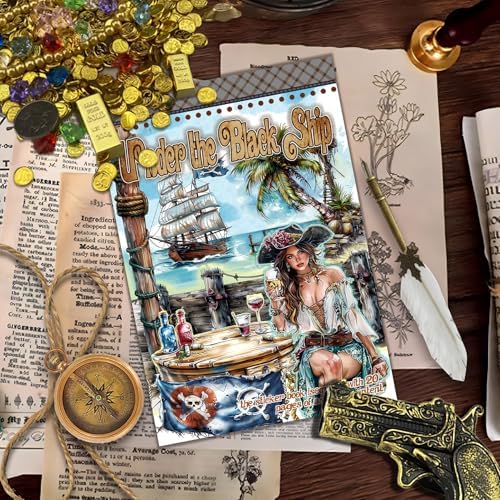 Snycler Under The Black Ship Theme Sticker Scrapbooking Supplies for Junk Journal, 20 Sheets PET Stickers - Vintage Journaling Stickers, Ephemera Sticker Book Pre Cut, Junk Journal Supplies, Planner - Image 2