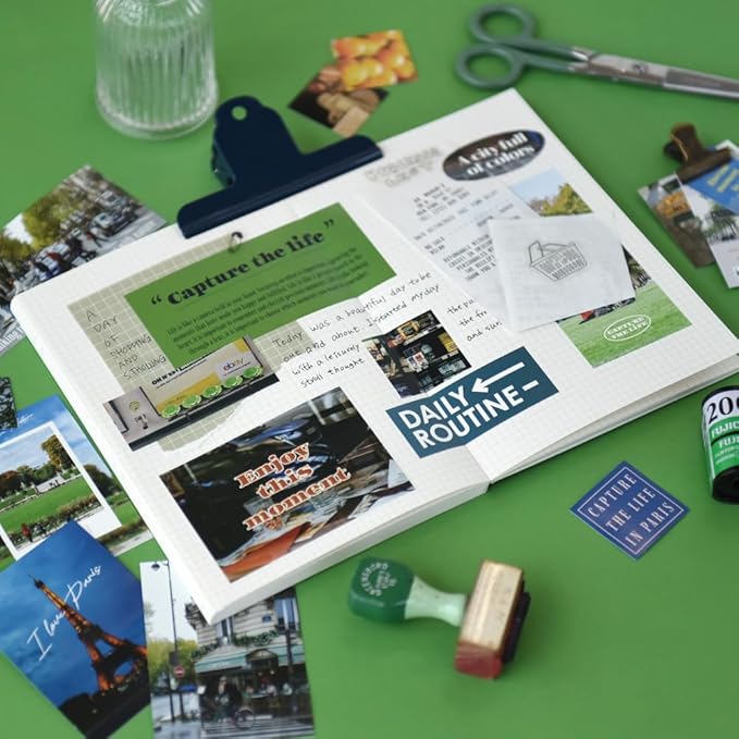 Monolike Capture The Life Sticker Pack - Paris (102Pcs) - Variety Pack, Journal, Scrapbook, Waterproof, Fancy Sticker