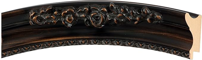 OVALCREST Oval Beveled Wall Mirror for Home Decor - Versailles Style - Rubbed Bronze - 20x24 Outside Dimensions