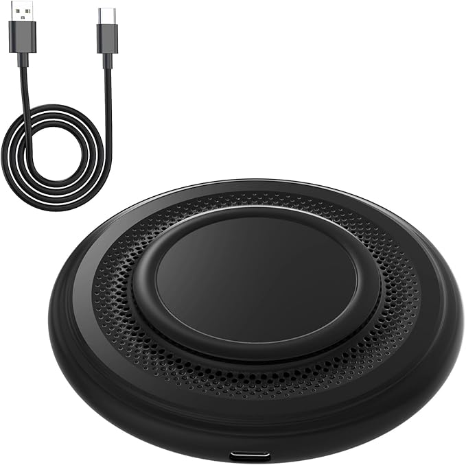 Wireless Charger for iPhone 17 16 15 14 13 12 Air Pro Plus Max/11/X/8 Series, 15W Max Wireless Fast Charging Pad for Samsung Galaxy S24/S23/S22/S21/S20/Note 10/Note 9/Note 8/LG/Google Pixel(Black)
