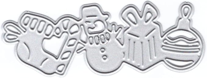 DzIxY Enrichment Christmas Gift Metal Cutting Dies for Card Making Embossing Paper Die Cuts Sets Album Scrapbooking Templates Stencils Storage Pockets