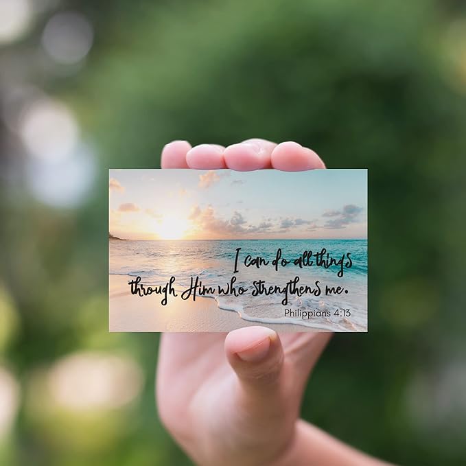 BRYTEFY 100 Daily Inspirational Bible Verse Cards with Unique Quotes, Perfect for Christmas Gifts