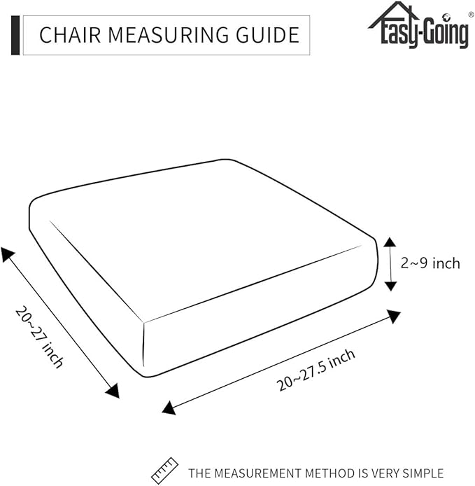 Easy-Going Stretch Chair Cushion Cover Sofa Cushion Furniture Protector Sofa Seat Sofa Slipcover Sofa Cover Soft Flexibility with Elastic Bottom(Chair Cushion, Peacock Blue)