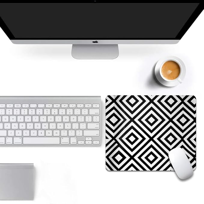Diamonds Texture Mouse pad, Square Waterproof and Anti Slip Mouse pad for Office laptops