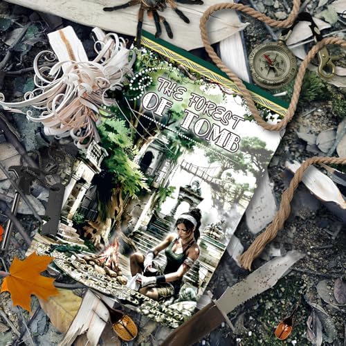 Snycler Sticker Book - 20 Sheets Vintage PET Stickers for Scrapbooking, Junk Journaling, Ephemera, and Decorative Crafts-The Forest of Tomb - Image 2