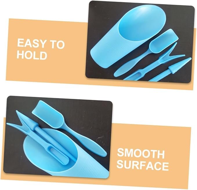 COHEALI Succulent Planting Tool Set Blue PP Succulent Hand Tool Kit for Indoor Bonsai Transplanting Gardening Accessories
