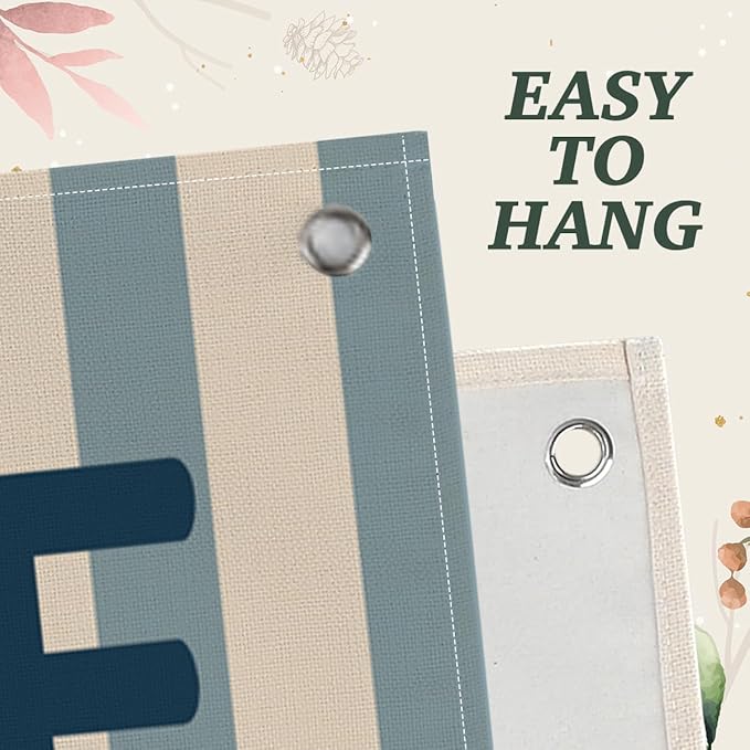 Retro Blue Blue Stripes These Are The Good Old Days Banner Vintage Banner Wall Decor Wall Hanging Boys Girl Play Bedroom Dorm Room Decor 22x28 Inch