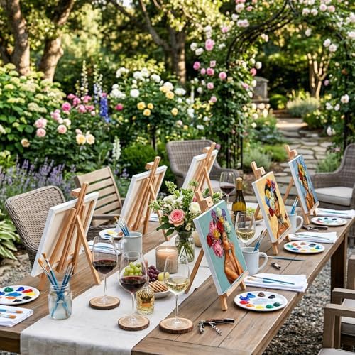 Ctosree 12 Pcs Pre Drawn Canvas for Painting,Butterfly Blooms,8 x 10 Inch - Image 4