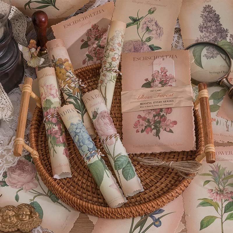 Alideco 180pcs Vintage Floral Lace Collage Scrapbooking Paper for Adults Journaling Supplies, Decorative Paper for Junk Journals (siniansuibi) - Image 3
