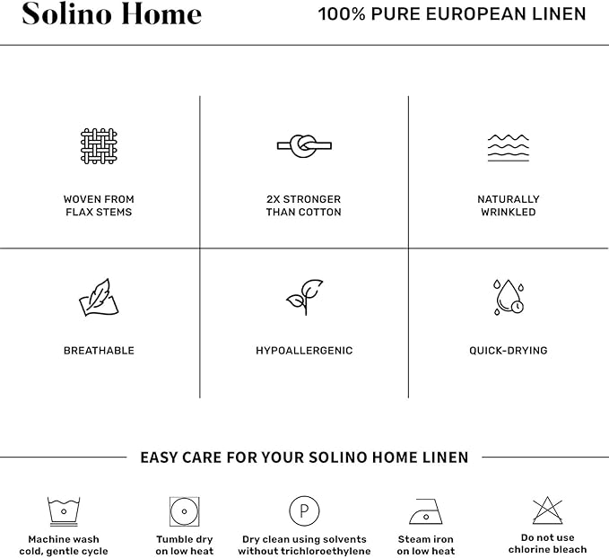 Solino Home Linen Table Runner 120 Inches Long - 100% Pure Linen Vintage Blue Dining Table Runner 14 x 120 Inch for Winter, Spring - Diana Medium Weight