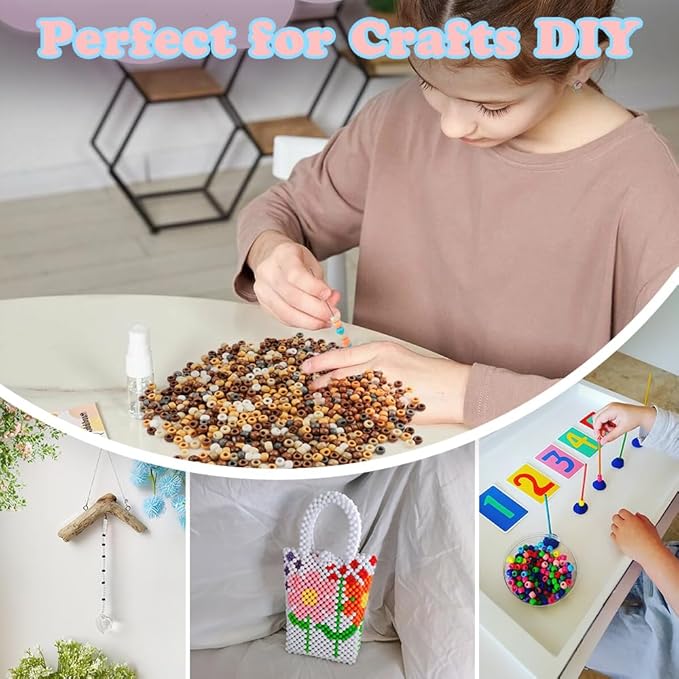 1100pcs Bracelet Beads,Pony Beads Bulk,Plastic Beads,Colored Beads,Small Beads for Jewelry Making,Necklace Beads,Fun Beads for Bracelets,Maroon Beads,Pretty Beads,Beads for Jewelry,Plastic Charms