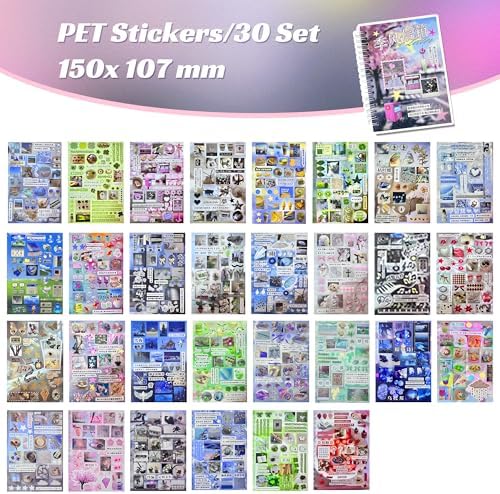 Dreamcore Sticker Book for Adults – Unique Japanese Sticker Book for Journaling, Scrapbooking & DIY, Creative Aesthetic Stickers for Planner, Laptop & Phone（Dreamcore 2 in 1） - Image 5