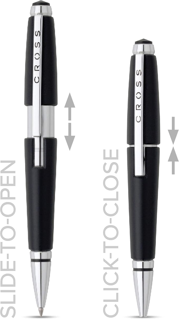 Cross Edge Gel Pen, Retractable, Medium 0.7 Mm, Black Ink, Black Barrel